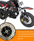Front Hydraulic Disc Brake Kit With Master Cylinder And Caliper Assembly Rotor And Pads For 50cc 70cc 90cc 110cc And 125cc Dirt Bikes And ATVs