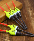 Balsa Fishing Floats Assortment Set For Crappie Panfish Walleyes Spring Bobbers Tackle Kit with high visibility top