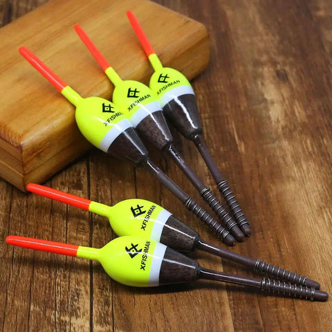 Balsa Fishing Floats Assortment Set For Crappie Panfish Walleyes Spring Bobbers Tackle Kit with high visibility top
