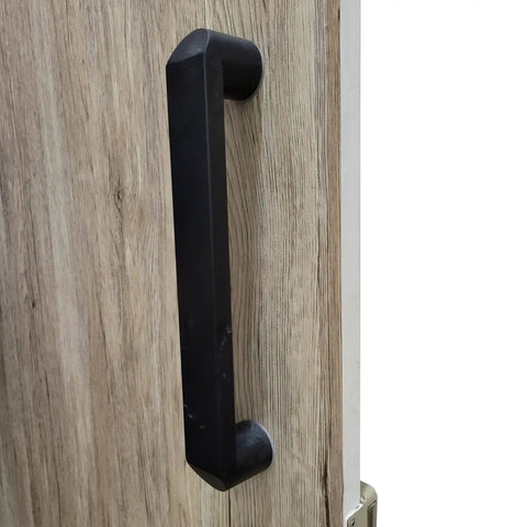 Door Pull Handle Modern Barn Door Kit With Slick Matte Black Finish For Wood And Interior Doors 37 Inch Length