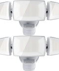 Smart Outdoor Motion Security Light 30W With WiFi App Control, Dimmable LED Flood Light 2700K-6500K, Weatherproof, 2 Pack