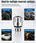 Vourtm 3/4 Npt Hydraulic Breather Cap With 40 Micron Filtration Vent Cover for hydraulic tanks and gearboxes