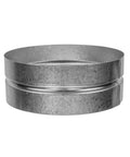 Rugged 8 Inch Galvanized Duct Connector For Dryer Vent Extension And Secure Metal Hose Coupler With Easy Fit Airtight Seal No Fuss Heavy Duty Pipe Joiner For Smooth Airflow And Leak Free Performance, front view