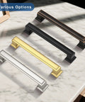 Oil Rubbed Bronze Cabinet Pulls 10 Pack 5 Inch Hole Center Heavy Duty Kitchen And Furniture Handles Displayed in Various Colors