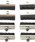 Eight Pack Bicycle Brake Pads With Bolts For Old School Road Mountain And BMX Bikes Durable Rubber Brake Blocks Display