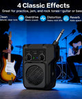 Pocket Sized 5W Mini Guitar Amp With Bluetooth And USB Playback Four Built In Effects Clean Overdrive Distortion Reverb Rechargeable
