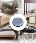 Heavy Duty Ptfe Teflon Furniture Sliders One Inch Thick Glides featuring easy peel and stick mount for various furniture bases.