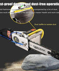 Heavy Duty Dust Free Concrete Wall Saw Machine Built To Knock Out Rough Jobs Without Breaking A Sweat For 48Cm Deep Wall Chasing On Stone Granite Tile And Wood Power Tool with dust baffle design.