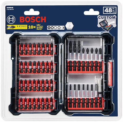 Impact Tough 48-Piece Screwdriver Bit Set Boss-Grade With Tilt In Tilt Out Custom Case System in packaging