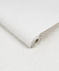 Paintable Textured White Eden Wallpaper Roll 20.5 Inch Wide By 11 Yard Long 56 Sq Ft Coverage Smooths Wall Bumps With Easy DIY Paint To Match Your Decor, roll design view.
