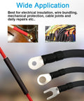 27 Piece 3 To 1 Dual Wall Heat Shrink Tubing Kit for DIYers with three sizes, used on cables for insulation and protection, shown in use.