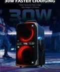 Ultimate Party Bluetooth Speaker With 240W Peak Power, Dazzling Light Show, Deep Bass, IPX4 Waterproof, portable design