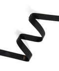 Black No Metal Buckle Nylon Belt One And Three Eighths Inch Wide No Scratch Hook And Loop Closure TSA Approved for versatile use.