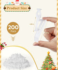 All In One Outdoor Christmas Light Clips 200 Pack Universal Gutter And Shingle Clips For Hanging C9 C7 And Mini String Lights On Roofs