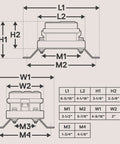 Waterproof Ground Power Distribution Terminal Block With Insulated Bus Bar Box dimensions and measurements diagram.
