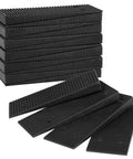 Plastic Leveling Wedges Set Of Sixteen 3.15 Inch Shims For Furniture And Appliances DIY Door And Table Levelers Easy Snap In Design Durable PP Plastic Rot Resistant Built For Easy Home Upgrades, stacked and fanned out
