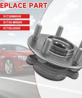 Front Wheel Hub Bearing For Forte 2019-2023 51730M6000 51750J2000 Replacement Part Direct Fit Durable Front Hub Assembly