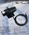 Beefy Heavy Duty Vibration Motor 200 LBS Brush Vibrator For Salt And Sand And Concrete Mixers with cable on snowy background