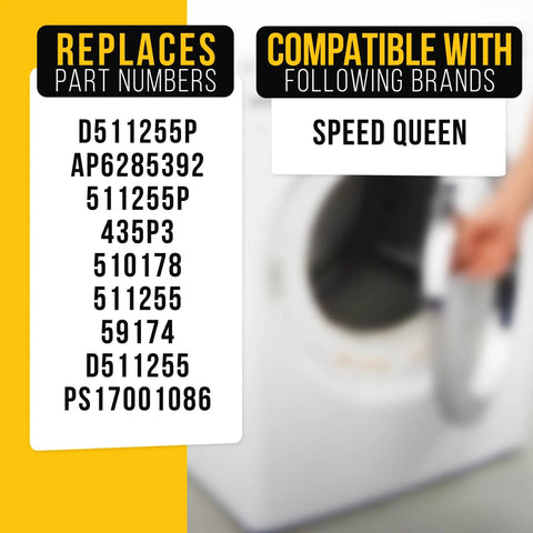 Heavy Duty Dryer Cylinder Belt Replacement D511255P For Common Front Load Dryers And Compatible With AP6285392 PS17001086 511255P