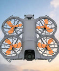 Neo 2 Pro Compatible Propeller Blades Lightweight Durable Replacement Parts For Stable Outdoor Flight Dope Quiet Performance And Strong Pull Orange Balanced After Precise Dynamic Balance Test For Smooth Low Noise Operation And Easy Secure Fit mounted on drone