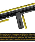 Heavy Duty 17-Inch Carbon Steel Slide Bolt Latch For Barn Doors And Fences Built Tough Security Lock For Warehouses And Entry Gates