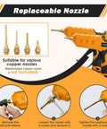 Cordless 100W Hot Glue Gun For 20V MAX Battery Tool Only Wireless Full Size Glue Gun With Replaceable Copper Nozzle Tips