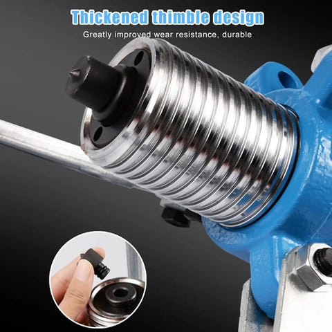 Top Shelf Hydraulic Gear Puller With 5 To 50 Ton Capacity and Two Or Three Jaw Bearing Hub Separator close-up view of thickened thimble design.