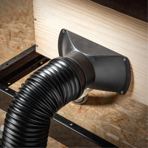 Screw End Quick Coupler For 4 Inch Hose With Left Hand Threaded Adapter Air Tight Connection For Shop Vac And Dust Collection