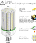 120W LED Corn Bulb For Large Area Lighting Mega Bright 15600 Lumens 5000K Daylight E39 Mogul Base Replaces 400W 500W MH HID Lamps