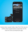 Ultra Compact Dash Cam Mini 3 1080p HD Car Camera next to smartphone displaying video sharing options.