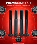 2 Inch ATV Lift Kit For 450 660 700 Models Red Aluminum Steel Lifting Tool Easy Install bolts durability focus image
