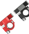 2 Pack 12V Automotive Top Post 3 Way Battery Terminal Kit With Positive And Negative Clamp Connectors Red And Black For Quick Disconnect And Heavy Duty Car Wiring Must Have