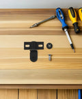 Heavy Duty Glass Door Pivot Hinge in Stainless Steel for Bathroom Shower Doors Premium Finish Beefy Durability on wooden surface