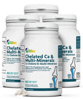 Chelated Calcium Magnesium Zinc Multimineral Capsules For Strong Bones And Teeth, Hair And Nail Support, 400 Mg Calcium, 4 pack of 90