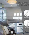Pro Grade Jewelry Steam Cleaner High Pressure Steamer 2L Stainless Steel in jewelry store with cleaning results