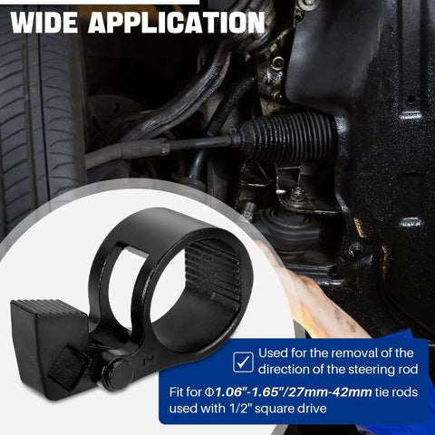 Inner Tie Rod Removal Tool Three Eighths Inch Drive Universal Low Profile Design For Easiest Inner Tie Rod Removal And Installation