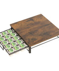 Cup Holder Organizer For Coffee Pods With Sliding Drawer Holds 30 Pods Sturdy Metal Frame No Assembly Grab And Go Capsule Storage