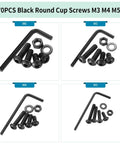 1170 Pcs Metric Bolts And Nuts Set With M3 M4 M5 M6 Hex Socket Button Head Screws Washers And Nuts Kit for DIY Projects