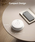 Photoelectric Smoke Alarm With 9V Backup Battery, Hardwired Interconnected Home Fire Detector, Easy Test And Silence Button, Reduces False Alarms, Trusted Safety Upgrade For Living Room, Kitchen, Bedroom And Hallways; compact 1.5 in design