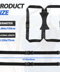 Outboard Motor Hoist Harness Set For 2-30 HP Engines Beefy Lift Straps With Durable Polyester Webbing Universal Tote With Storage Buckles