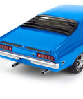 Rear view of 1970 Ford Torino Cobra Model Car Kit 1:25 Scale 128 Piece Skill Level 4 featuring optional rear window louvers.