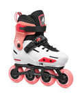 Junior Go To Adjustable Inline Skates For Fitness With Kid Friendly Vented Molded Boot Secure Closure System, side view.
