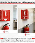 Fire Extinguisher Sign With Down Arrow 12 Pack 8x6 Inches Two Sided V Sign Acrylic With 4 Pre Drilled Holes And Matching Screws