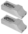 Low Profile Side Clamp Vise Set for Milling Jobs, 2 Piece CNC Vise Kit with 60kN Clamping Force, lateral fixation, compact 20mm height