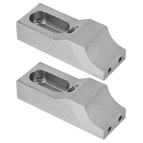Low Profile Die Steel Side Clamp Vise Set With 20mm Height And 60kN Force, showing two precision side clamps for CNC work.