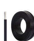 No-Sweat 22 AWG High Voltage EV Cable With Solid Tinned Copper Conductors And Heat Resistant XLPE Jacket, UL Approved 1000V For Hot Rod Builds, 25 Foot Reel