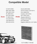 Cabin Air Filter With Activated Carbon Replacement For CP134 CF10134; compatible with Honda and Acura models list shown.