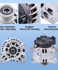 120 Amp Alternator For Nissan Rogue Sport 2L 2017 To 2022 Plug And Play Direct Fit Replacement Part TG12C167 288601