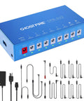 Eight Channel Isolated Pedal Power Supply With 9V 12V 15V 18V Outputs And 5V USB Separate Short Circuit Protection
