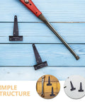 8 Pack Beefy Heavy Duty T Hinges With Screws For Outdoor Gates And Fences on wooden background with tools